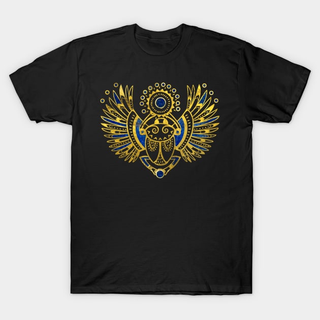 Egyptian Scarab Beetle T-Shirt by Nartissima